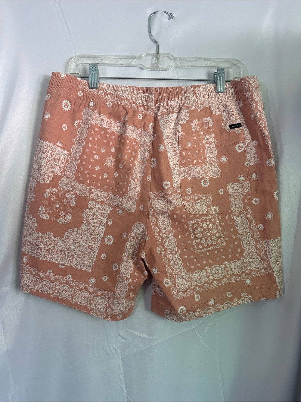 Pacsun Coral Patchwork Twill Volley Shorts - Picture 2 of 5